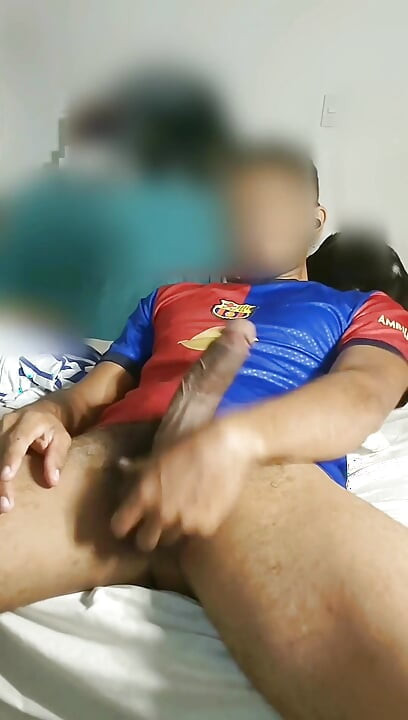 Masturbating a Big Cock