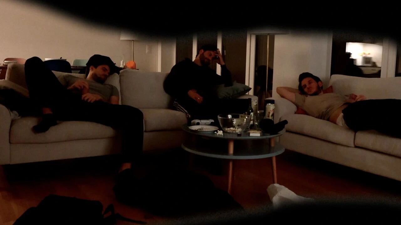 异性恋男人和同性恋朋友撸管！真正！