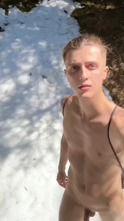 Risky Outdoor in the Forest – Walking, Posing &amp; Almost Getting Caught | Clip 1