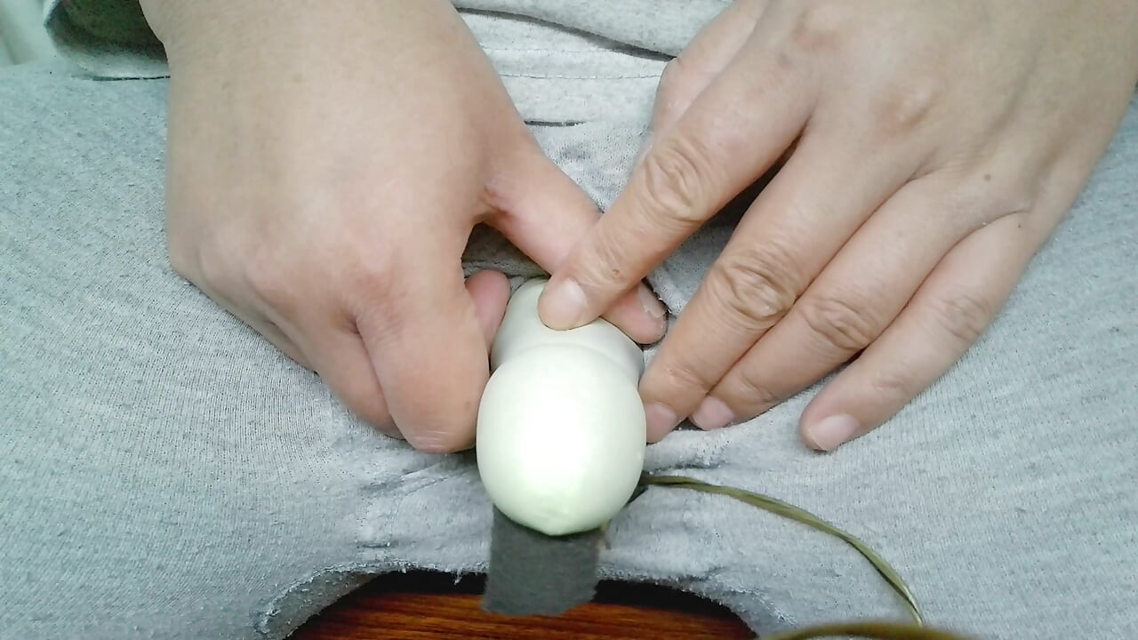 Multiple orgasms while wearing latex gloves