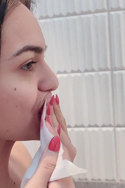 4k diş hijyen uzmanı rutin ağız fetişi yakın çekim çıplak