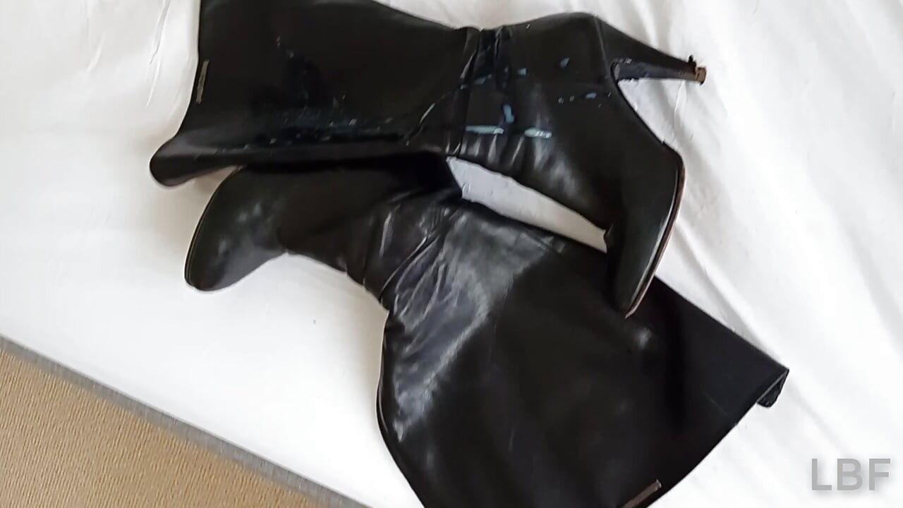 All the left out on her boots