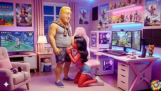 Gamer Room Late Night Romance - AI Hentai ASMR