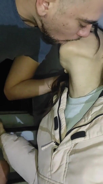 Powerful moment from "Deepthroat of my teen neighbor and cumshot in her mouth"