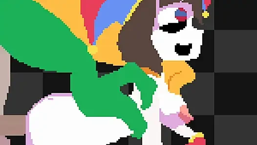timelapse pomni pixelart