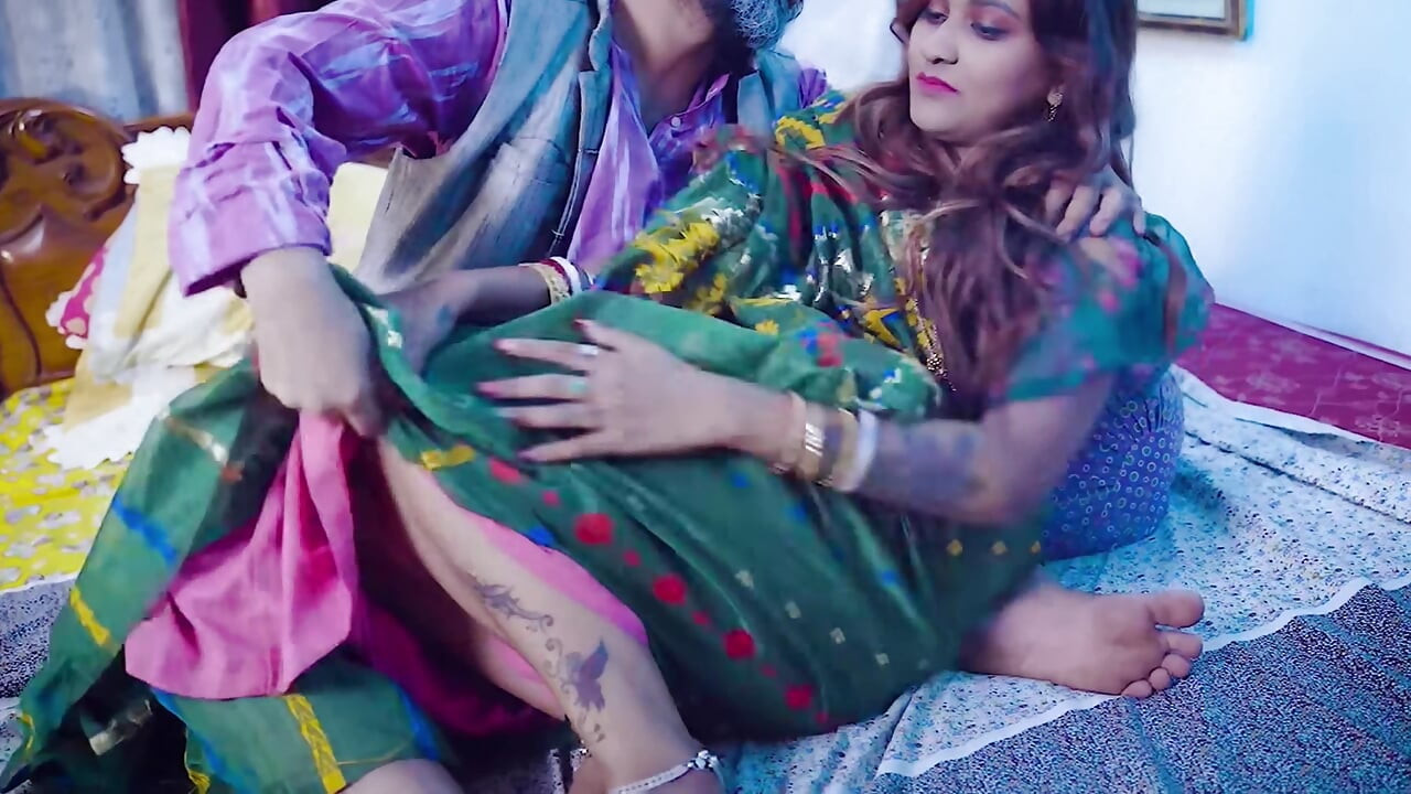Bete ke ghar pe nhi rahne par sasur ne meri jawani ki pyaas bujhai
