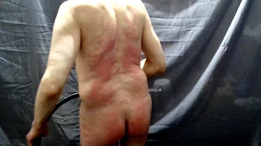 solo subby, full genital candle wax and self whip with AI mistress audio