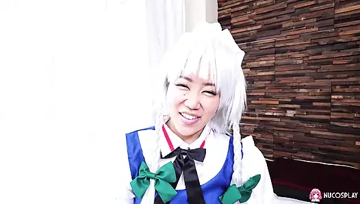 Anna saotome mencoba kostum barunya