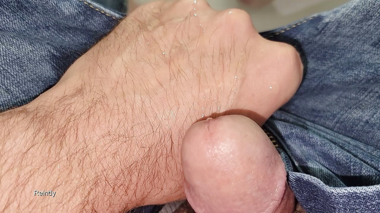 Bluejeans Pee Desperation in the Tub 2 Angles Close up
