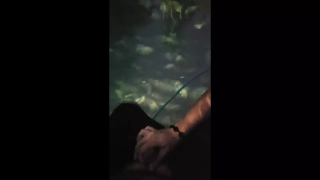 Naughty milf giving handjob to step son