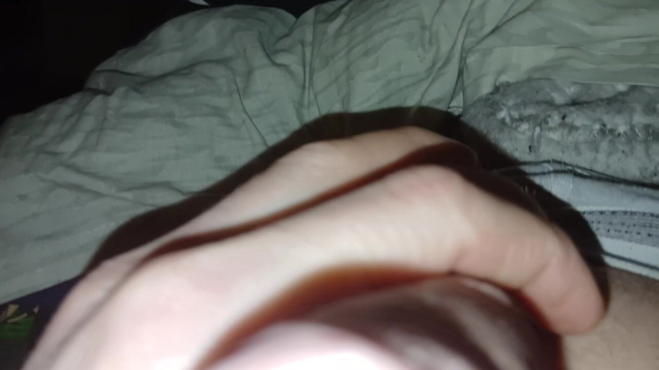 Playing with cock