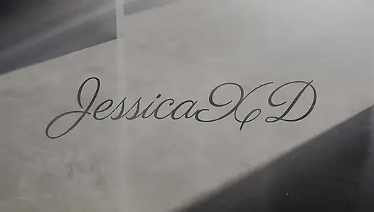 Kadın kılıklı Jessica'nın haftalık delik eğitimi 1 (4k)