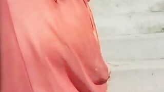 Exsib masturbasi sexy lingerie merah