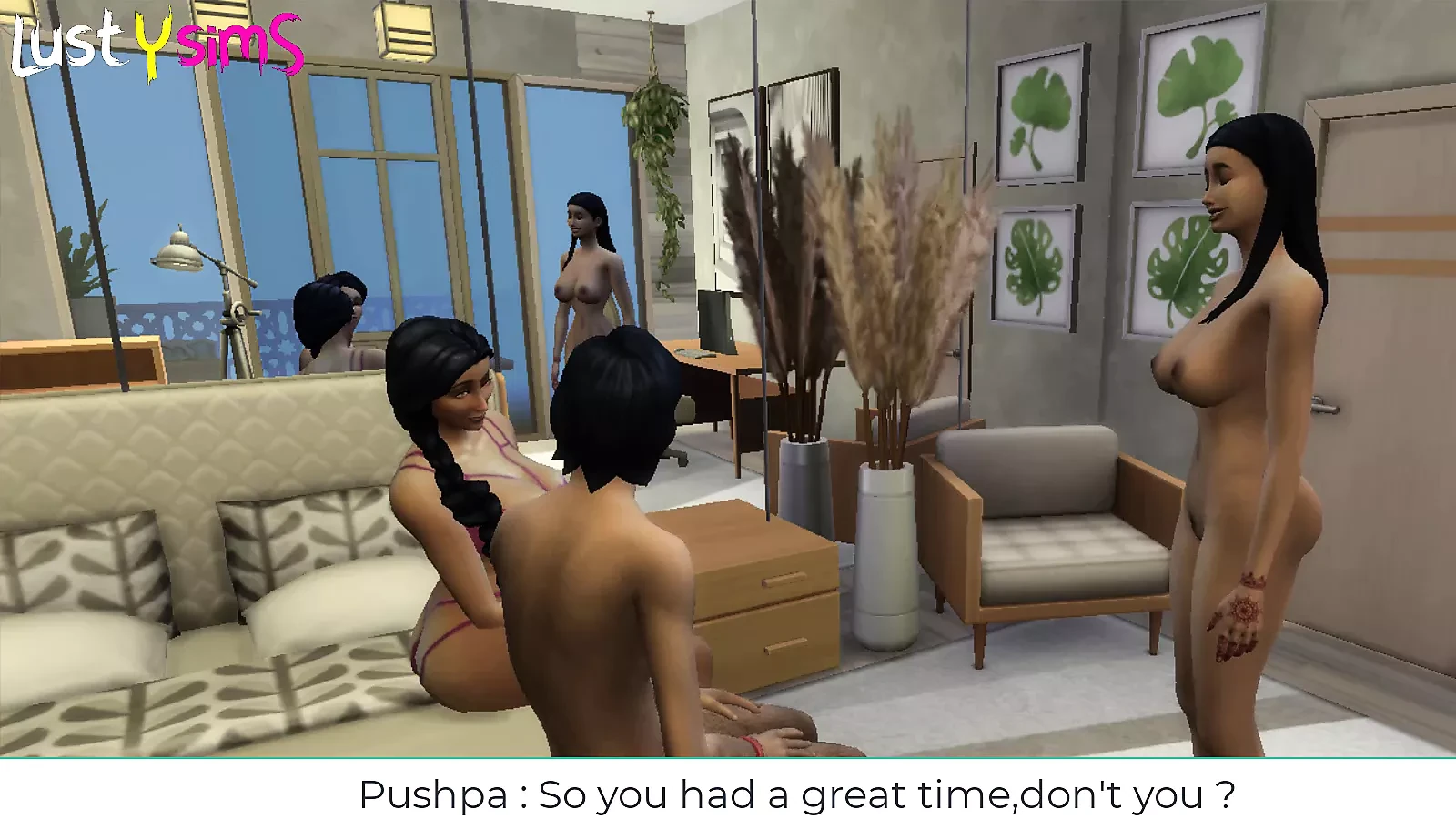 Pushpa dì cuối cùng tập - Busty trưởng thành milf có ba người, mẹ kế với bạn trai - wickedwhims