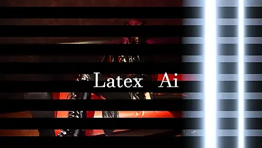 Соло в латексе и противогазе