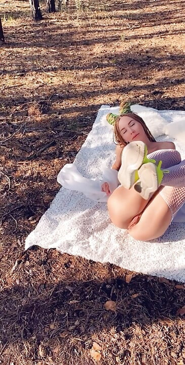 PETITE Fit Girl Fucks ASS TO MOUTH IN THE WOODS till anal Creampie - MIA BANDINI