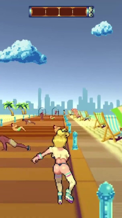 FInishing My Rollerblading BY FUCKING ALL BEACH GUYS! - Rollerbabe | Clip 3