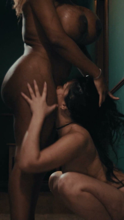 Parasite Big Tits Brunette Tribbing