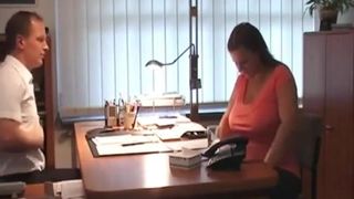 Mature bbw fucking in the office