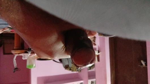 Amateur solo dick stroking session in bed Daddy dick amateur masturbation hand job Big Daddy dick
