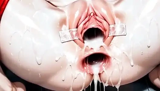 PAWG, Dicke Titten, Dicker Arsch, Kurviges Sperma in Tiefer Muschi, Anime, Hentai Yaoi Animation Waifu