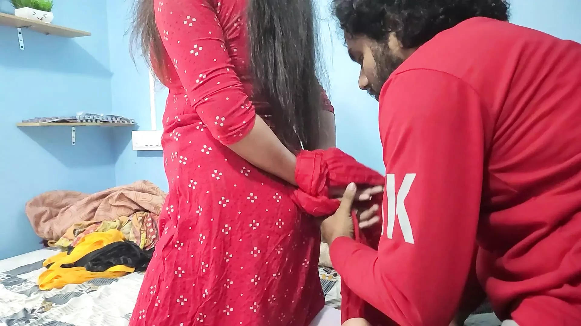 BDSM hand tied and blow job romance with girl friend