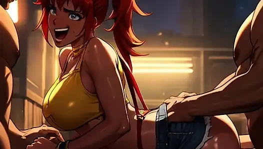 Redheaded Nerd Misty Gets BBC'd In A Mosh Pit