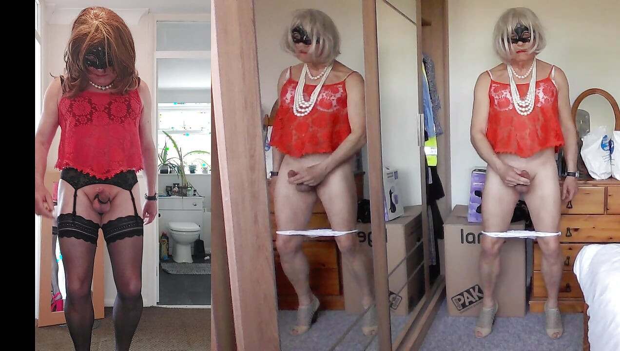 Cross Dressing and Wanking