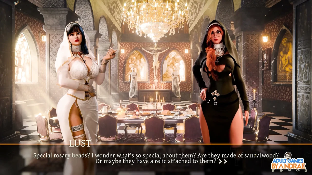 Stepsisters in Sin Gameplay Part 14 - Rebecca Holds the Key Inside Her Pussy