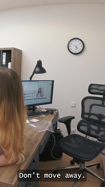 LOAN4K. She got her loan after a proper blowjob and fucking on the office table | Clip 2