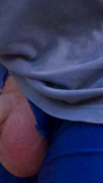 Thrilling moment from "Out for a run with my cock popping out of my shorts part 2"