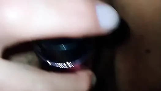 Жадная жена исследует новые секс-игрушки (часть 3): все сразу и настоящий, большой член.