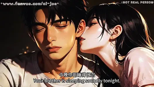 It turned out to be such a beautiful woman. She did this secretly to me... Generated by artificial intelligence.