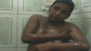 Trini Indian Girl Bathing