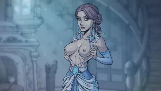 Une salope fantôme exhibe ses seins et fait jouir le directeur - sorcières innocentes - gameplay porno
