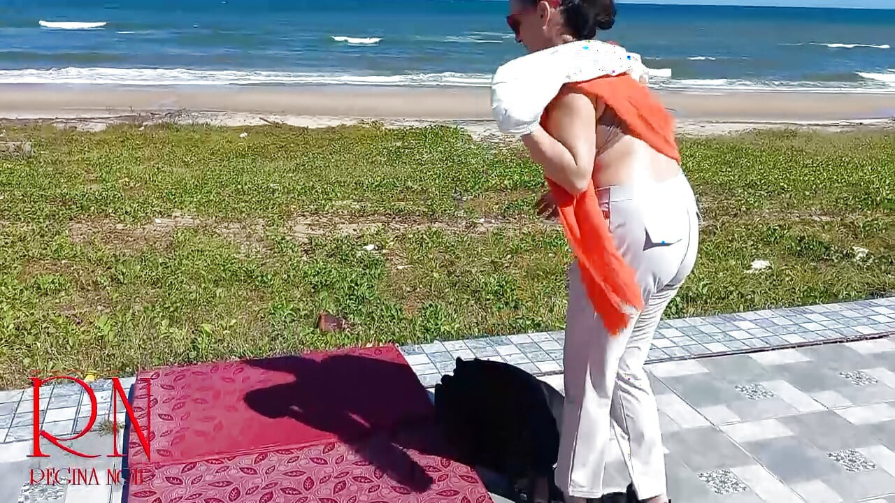 Nude beach. Watching at a public beach 318