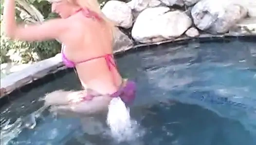 Perfectly Shaped Blonde Rides Dick Until a Warm Creampie