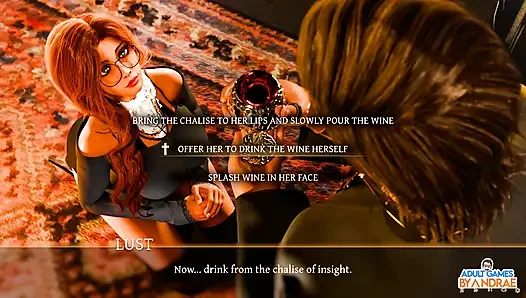 Sisters in Sin Gameplay Part 12 - Lust Performs the Sexual Ritual with Esther in the Library
