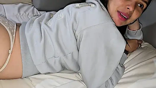 My sister-in-law gets fucked while we're alone in the room