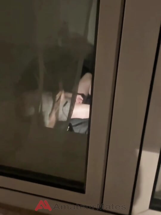 Boy Caught Jerking-off on His Bed Through the Street Window