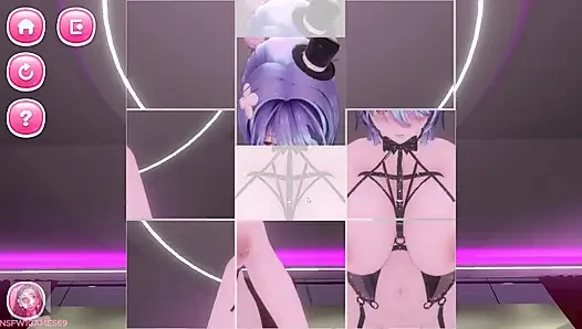 Bunny Girl puzzels çözerken biniyor
