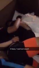 4 boys 1 pull out couch