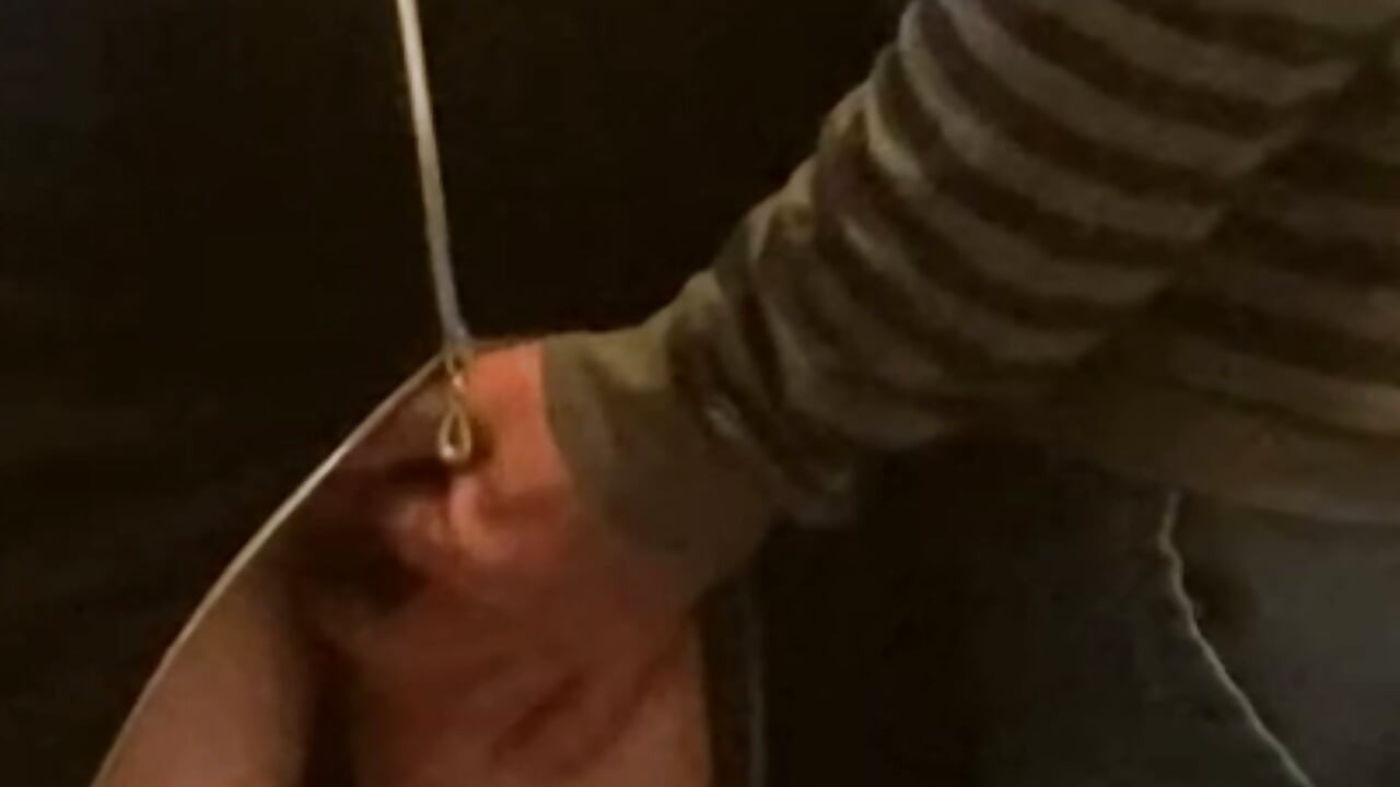 Perv Old Man Fingering Pussy in Subway!