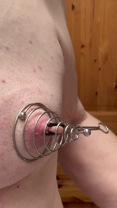 Torture my nipples with new toys | Clip 1
