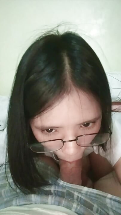 Sucking my Stepbrother's dick while resting - POV