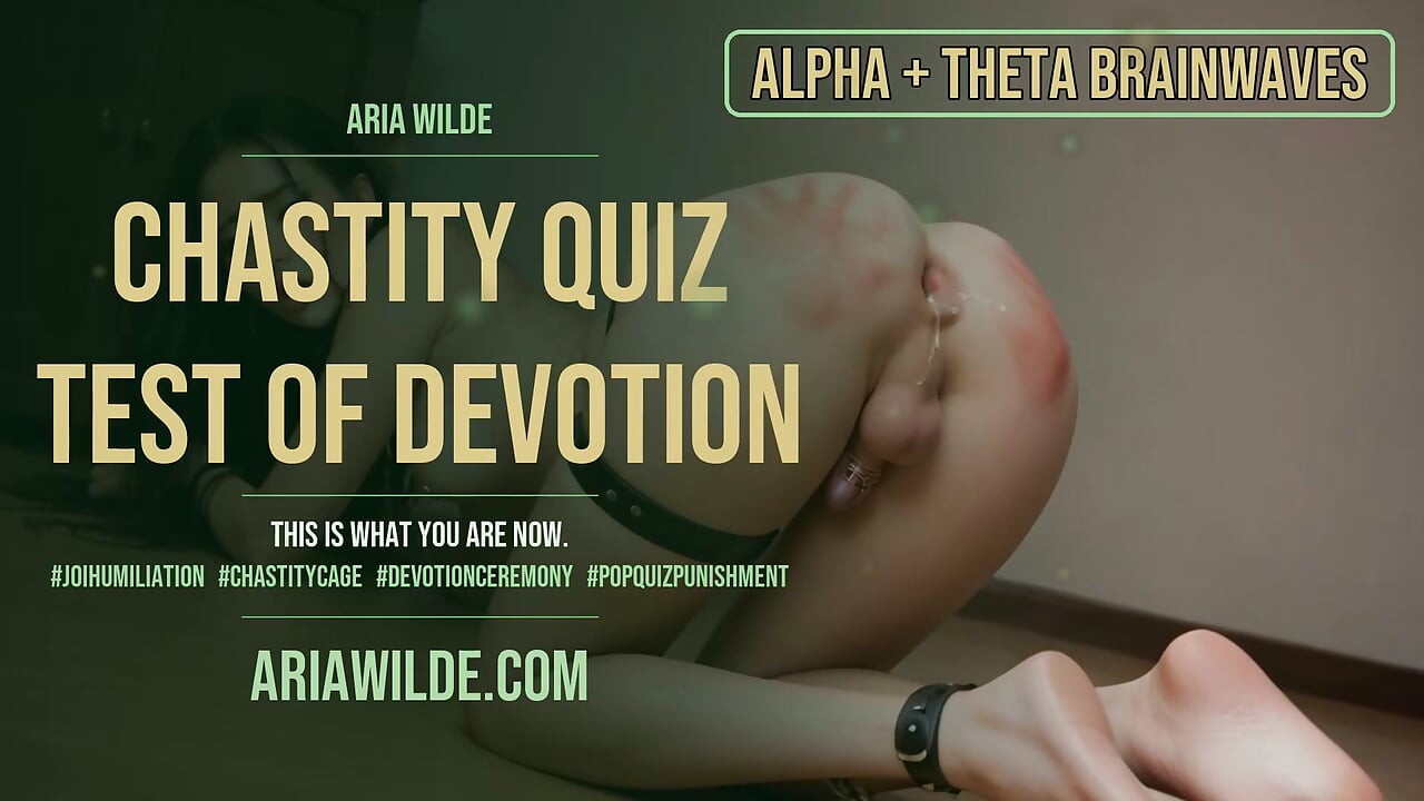 Chastity Quiz Test of Devotion Femdom Sissy ASMR JOI BRAINWAVES