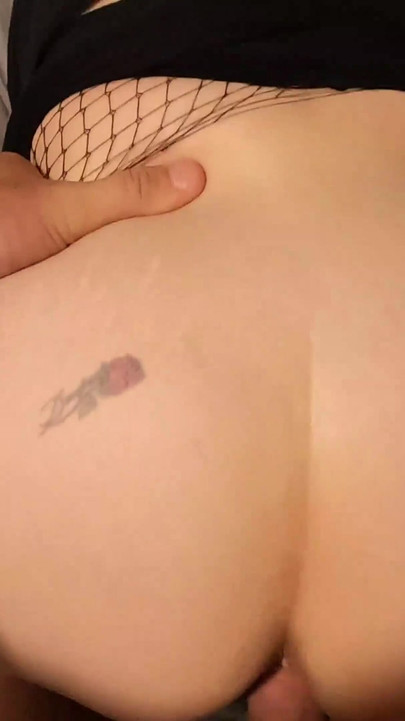 Powerful moment from "Fucking an emo milf after a concert. huge cumshot on her ass"