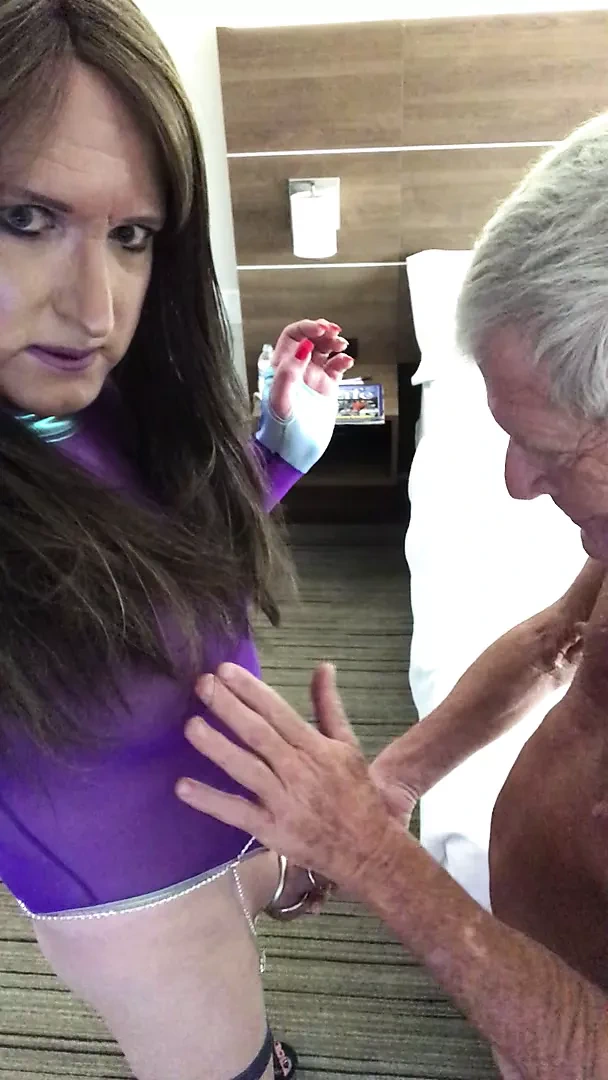Old man battles my she-cock