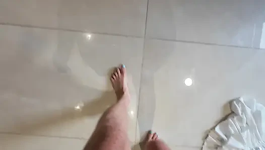 Close up feet fetish: kaki dicat dan kaki kotor