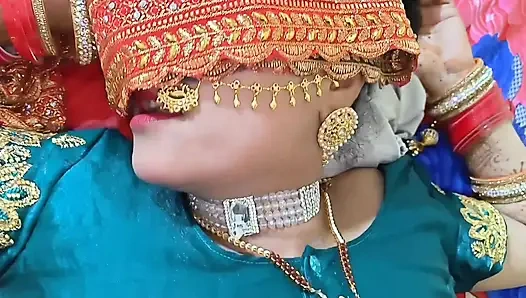 Beutiful новая замужняя пара в спальне, романский секс, ясное хинди аудио